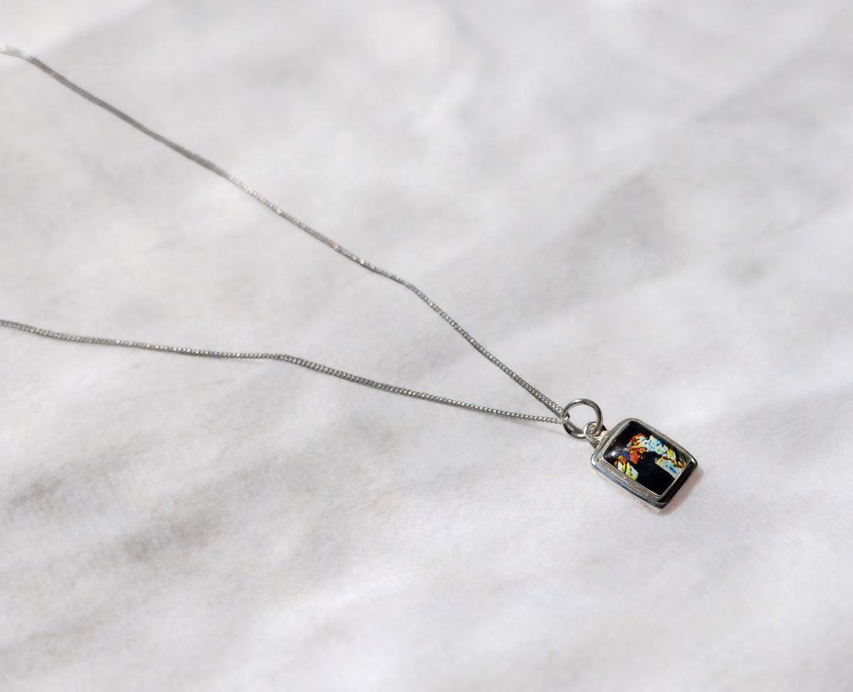 "Fifth Wave" Estrogen Rectangle Necklace