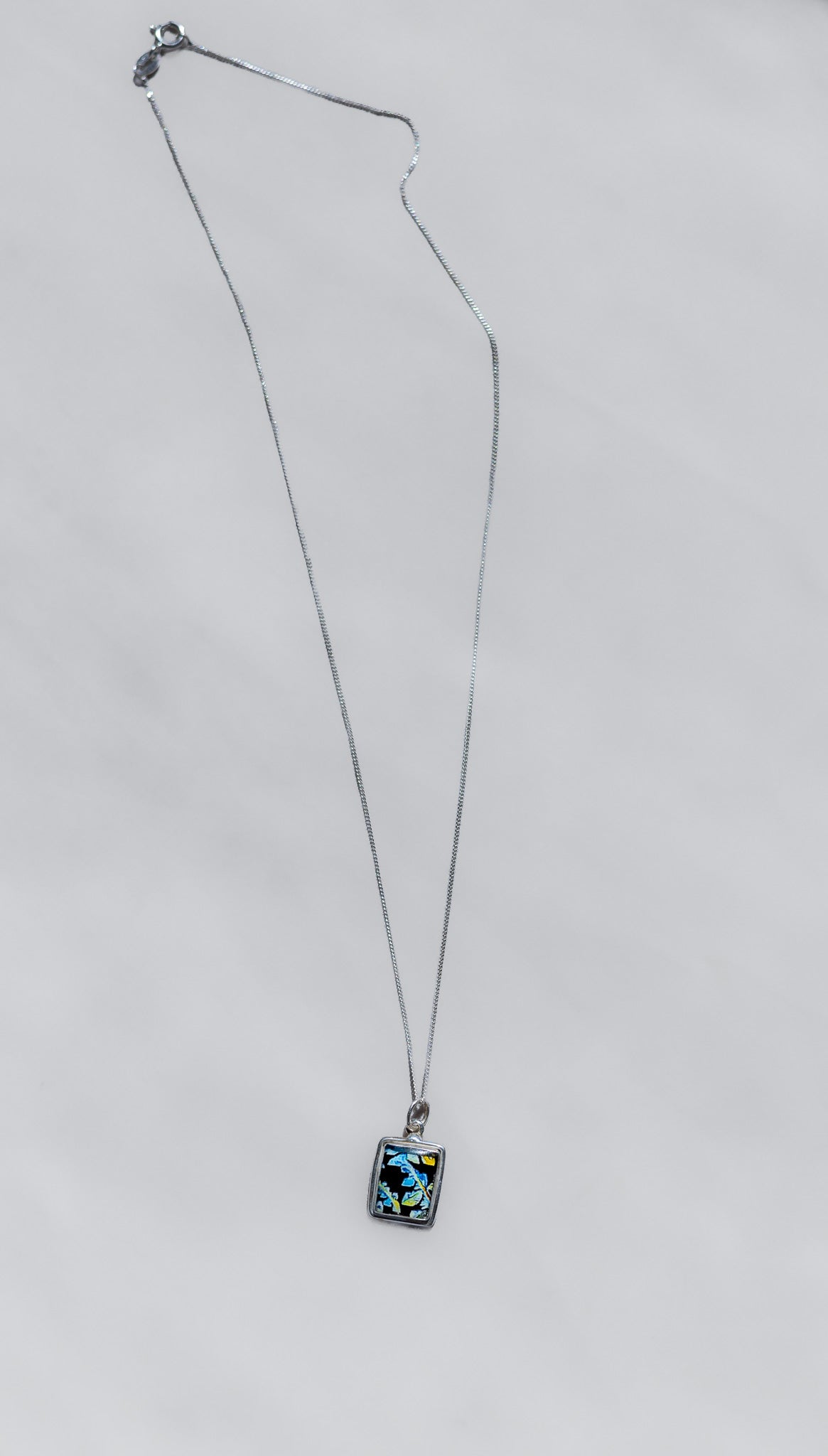 "Fifth Wave" Estrogen Medium Rectangle Necklace