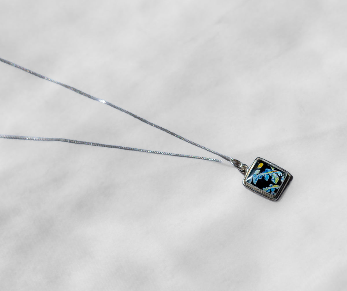 "Fifth Wave" Estrogen Medium Rectangle Necklace