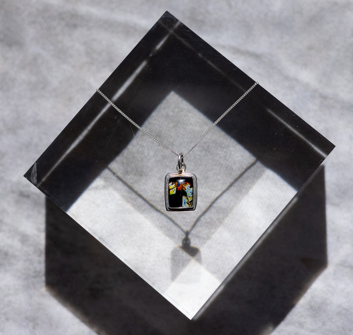 "Fifth Wave" Estrogen Rectangle Necklace