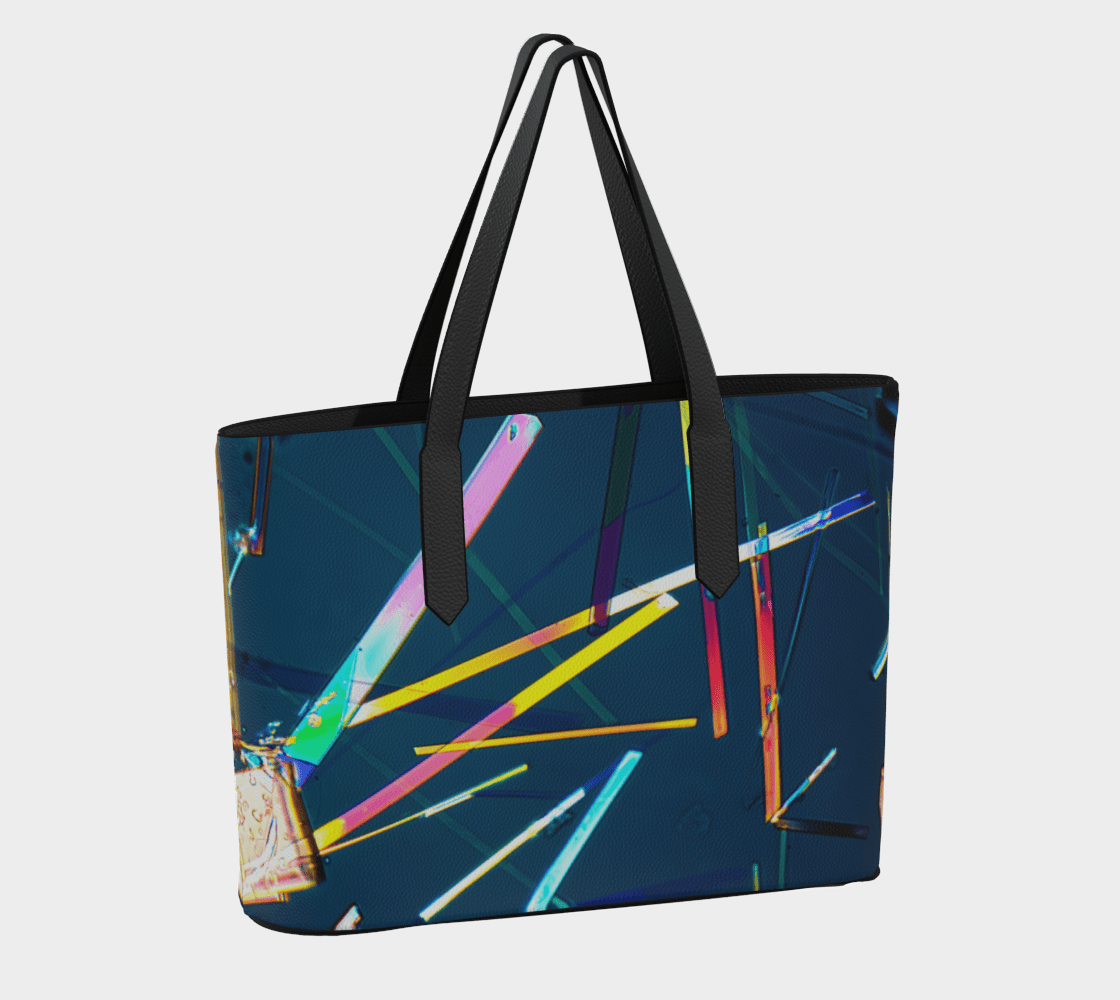 Aspirin Vegan Leather Tote - Quantum Sunshine Black