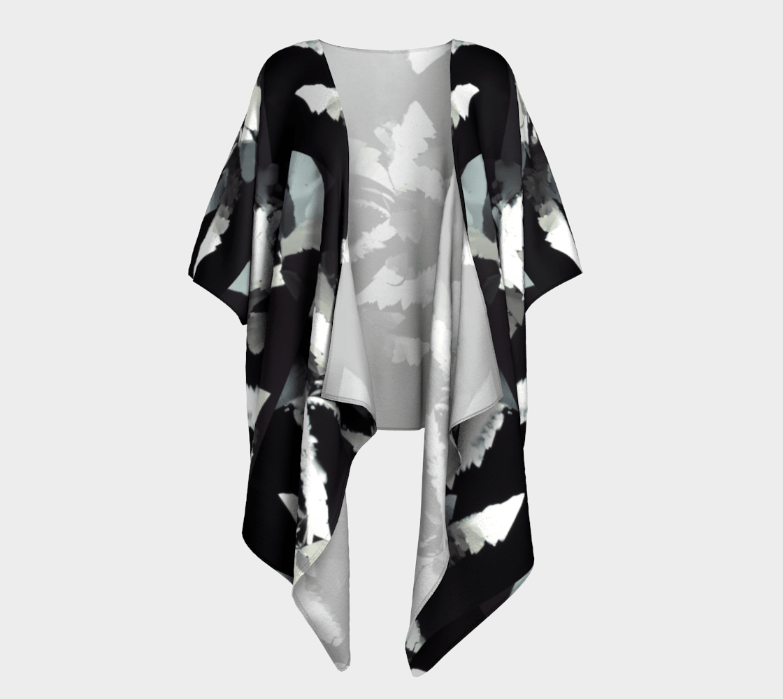 "Got Milk" Draped Kimono - Quantum Sunshine Silky Knit