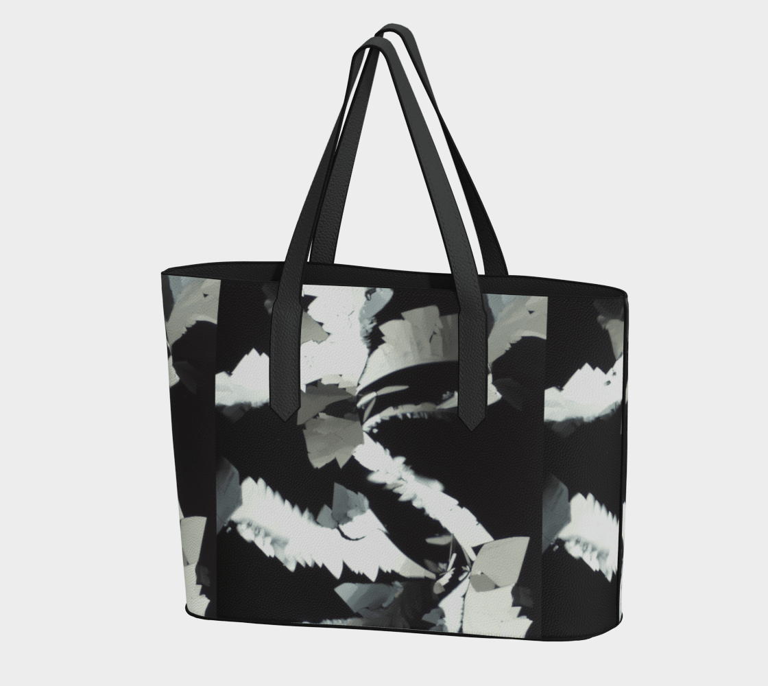 "Got Milk?" Lactose Microscopy Vegan Leather Bag - Quantum Sunshine Black