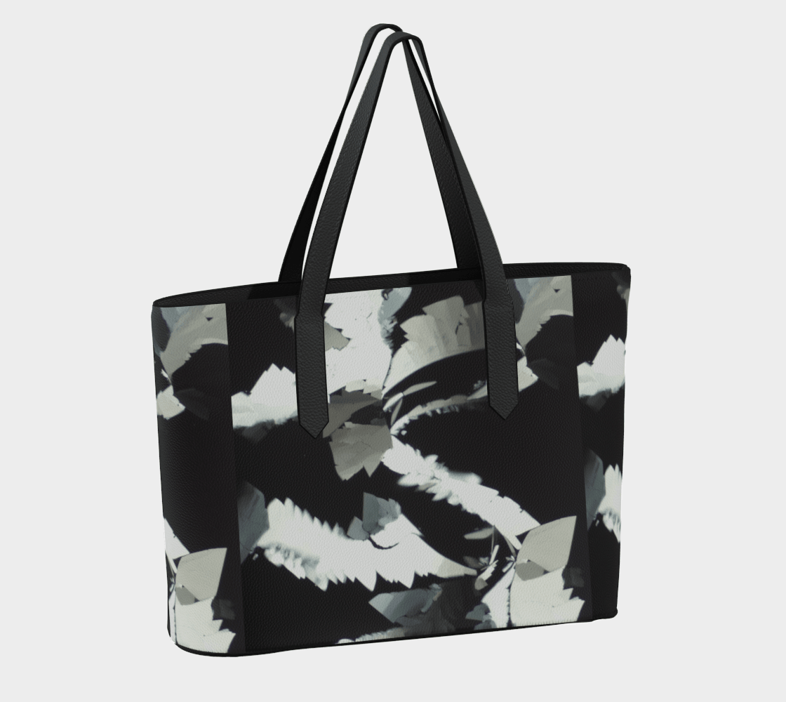 "Got Milk?" Lactose Microscopy Vegan Leather Bag - Quantum Sunshine Black