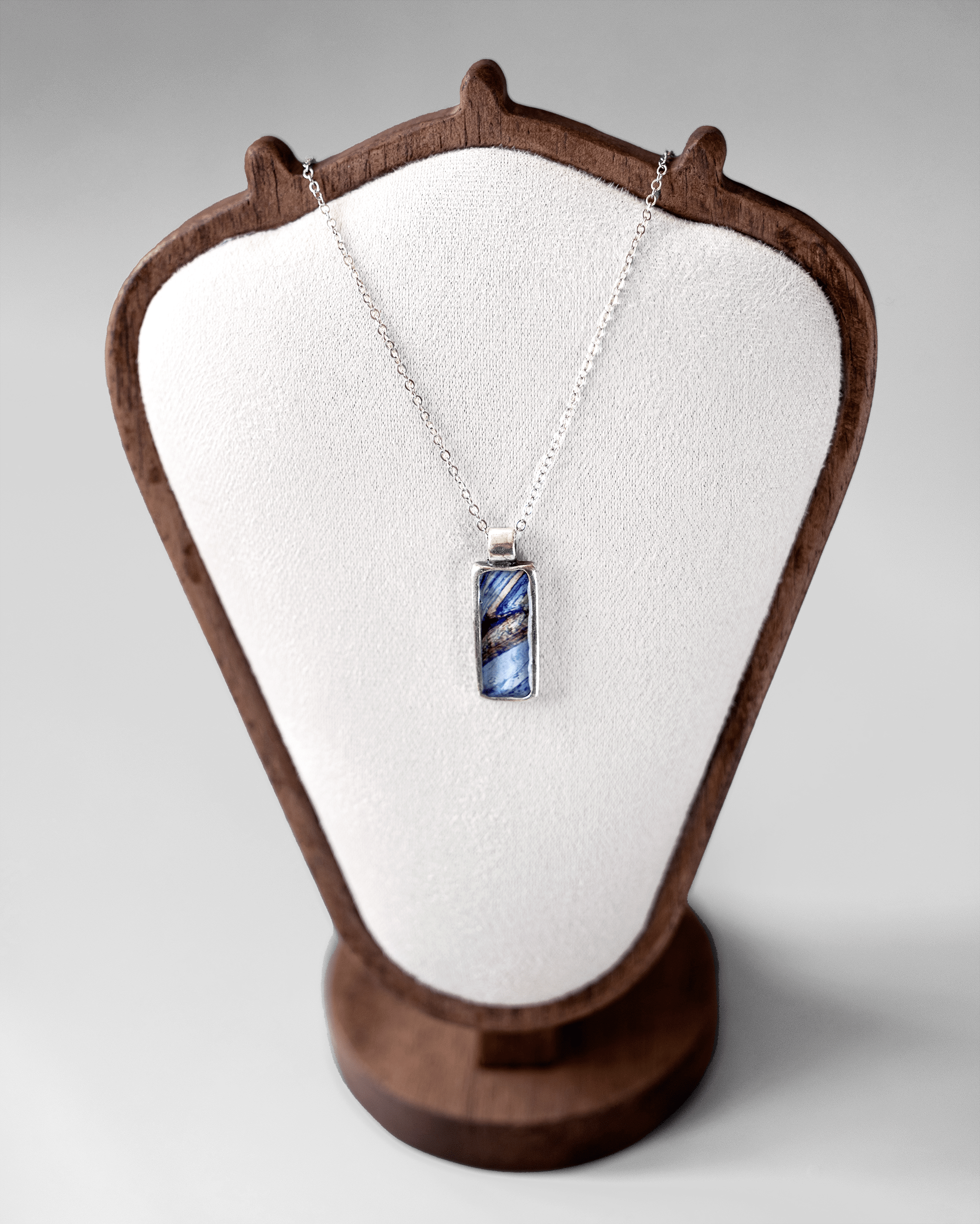 Fight or Flight Necklace — Epinephrine Microscopy - Quantum Sunshine - Handmade jewelry featuring vivid microscopy sealed in resin. Science-inspired wearable art and meaningful science gift for doctors and STEM professionals. On Bust