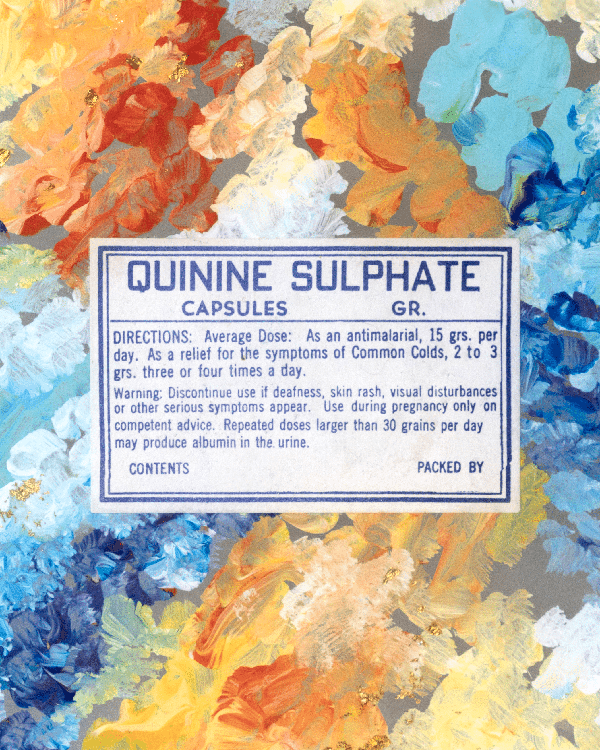 Quinine Sulphate - Handmade Purse - Quantum Sunshine