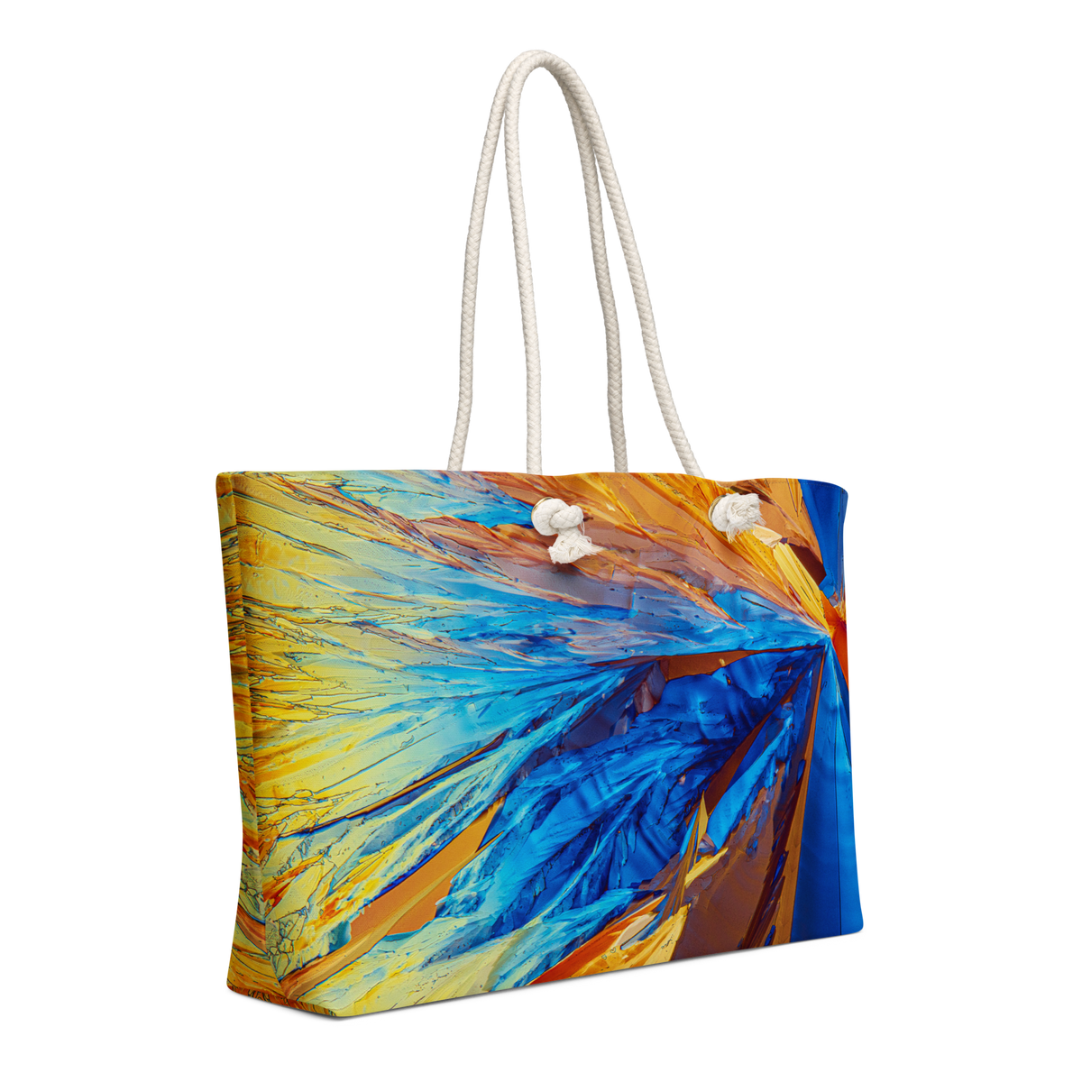 "Tart" - Citric Acid Oversized Weekender Canvas Tote Bag - Quantum Sunshine