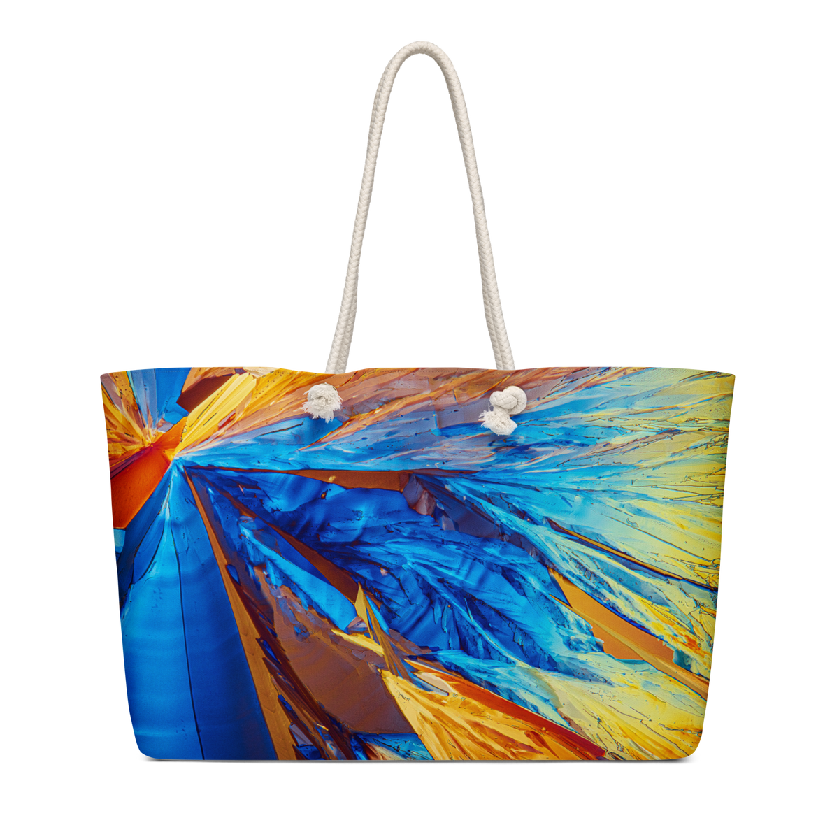 "Tart" - Citric Acid Oversized Weekender Canvas Tote Bag - Quantum Sunshine
