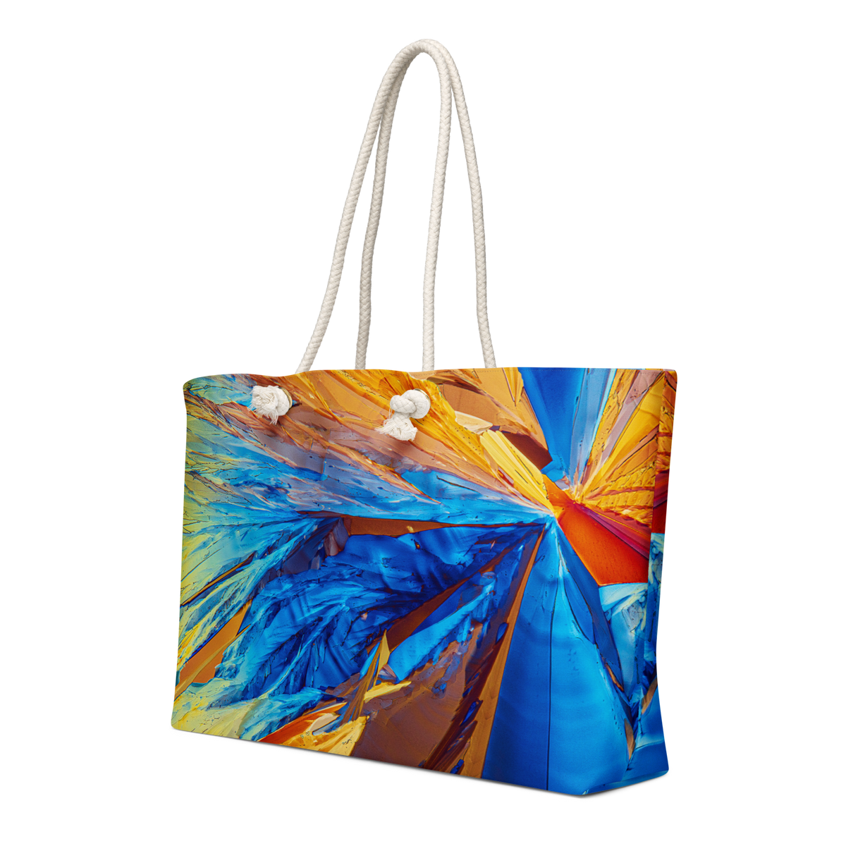 "Tart" - Citric Acid Oversized Weekender Canvas Tote Bag - Quantum Sunshine
