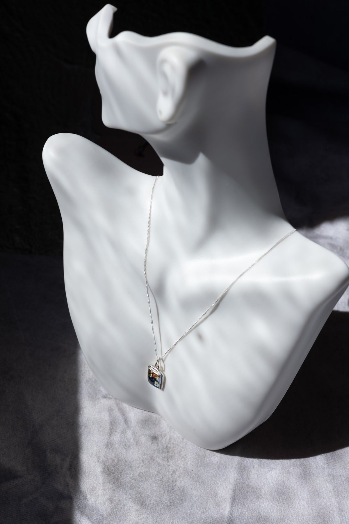 "Fifth Wave" Estrogen Rectangle Necklace