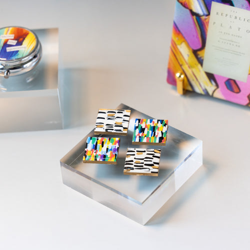 DNA-inspired hand-painted magnets