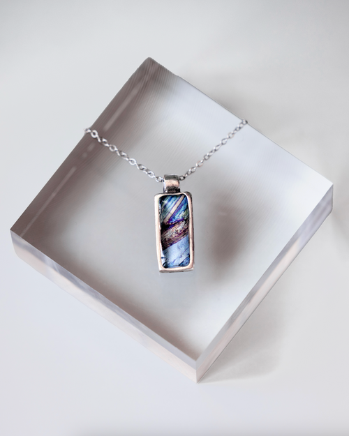 Fight or Flight Necklace - Epinephrine Microscopy in Resin