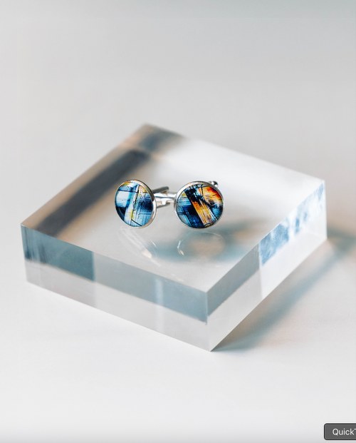 "Rise & Shine" Viagra Microscopy Cufflinks