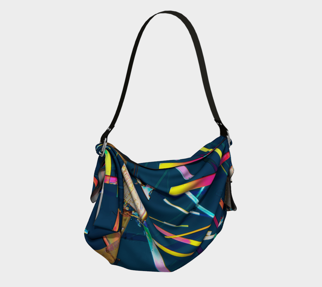 Aspirin origami tote - Quantum Sunshine Navy