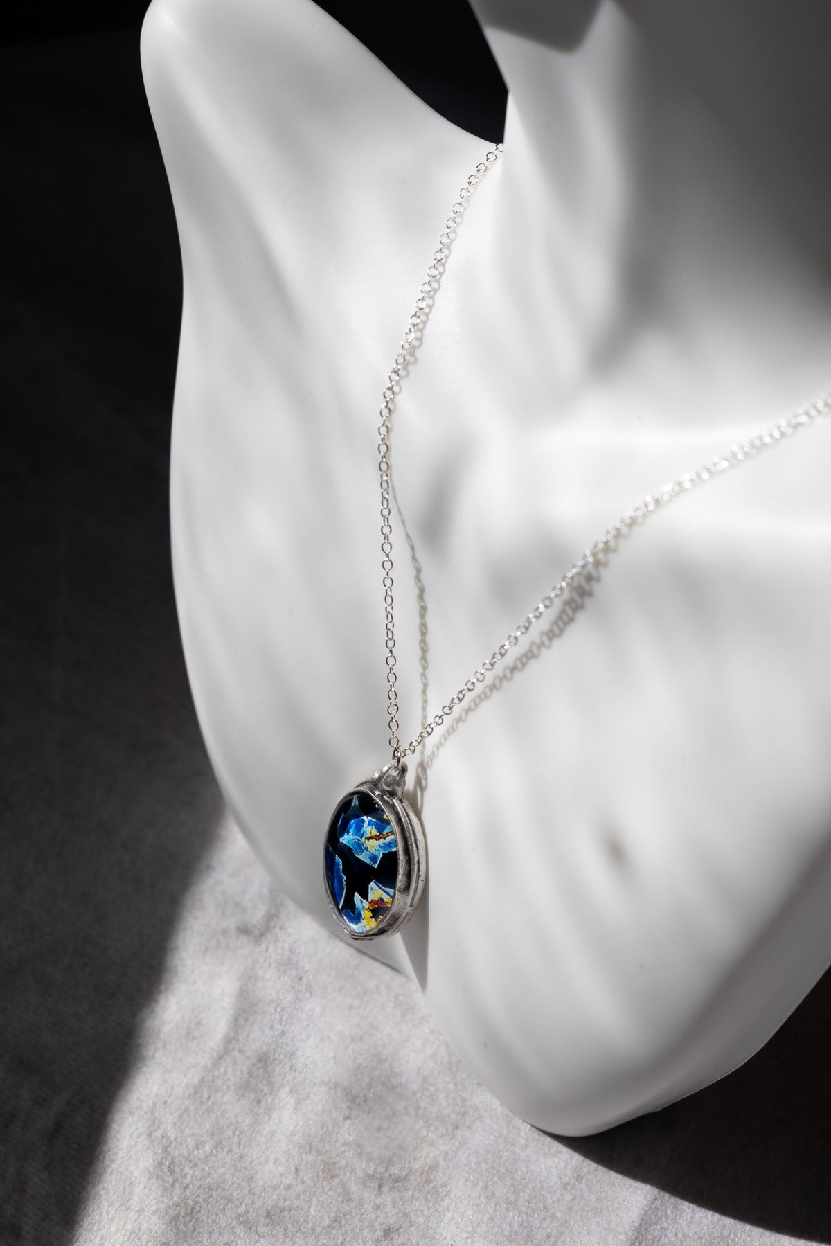 "Fifth Wave" Estrogen Statement Necklace - Quantum Sunshine