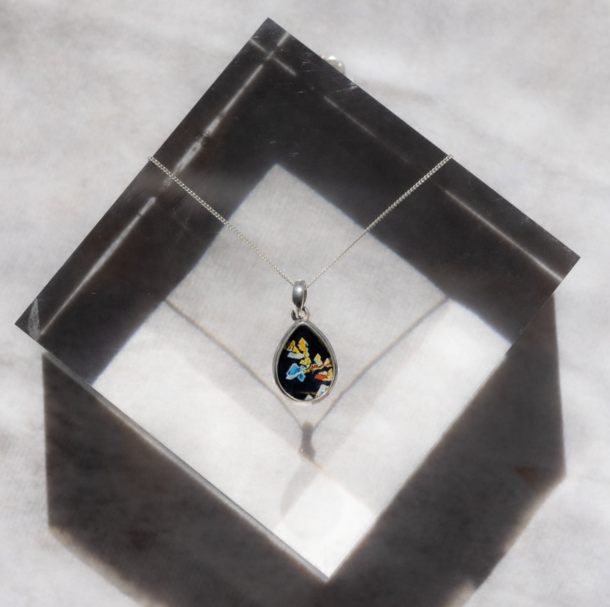 "Fifth Wave" Estrogen Teardrop Necklace - Quantum Sunshine